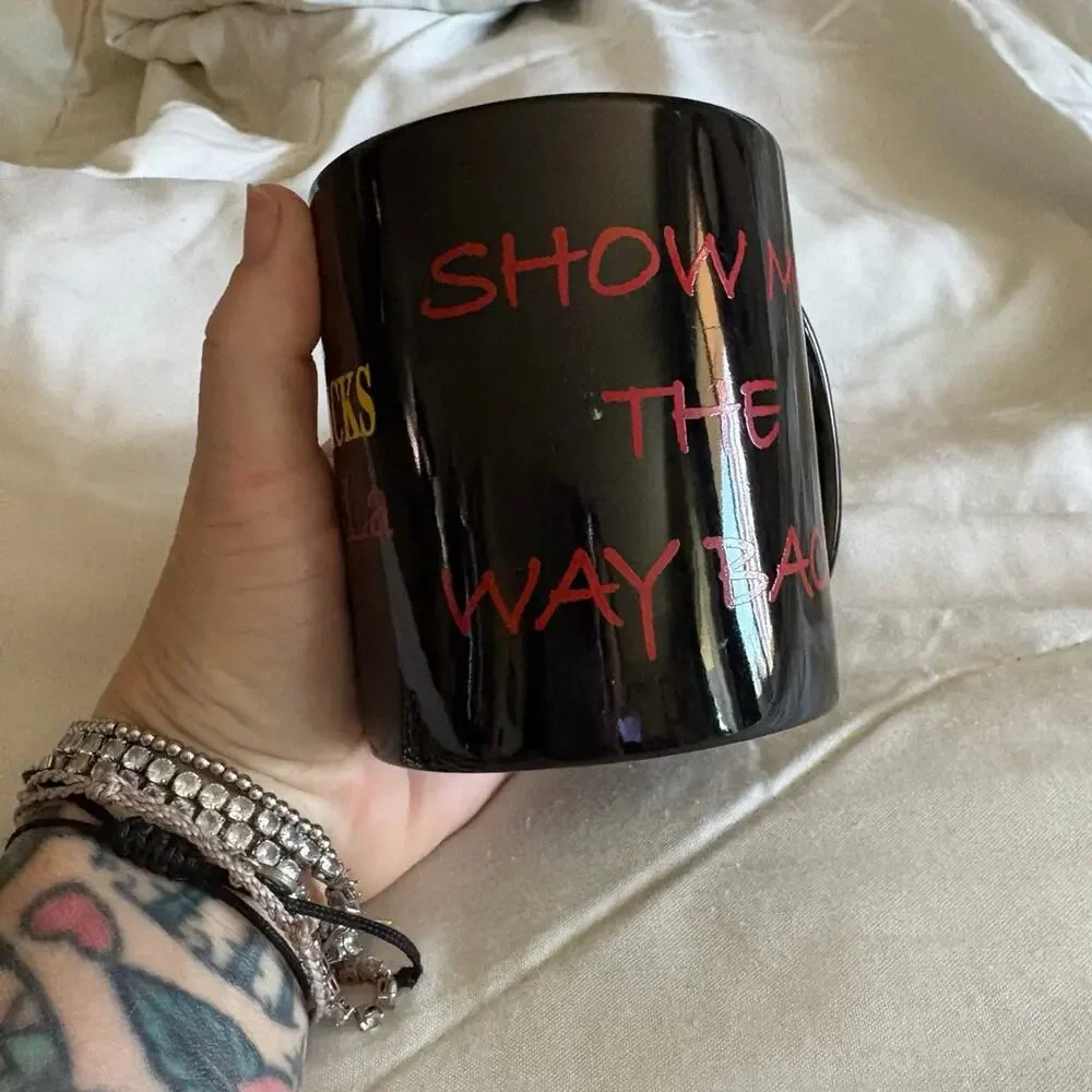 Stevie Nicks Shangri-La Tour Black Coffee Mug Fleetwood Mac Collectible